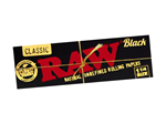 RAW Black Natural Unrefined Rolling Paper 1 1/4