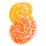 SOURZ by Spinach - Fully Blasted Peach Orange 1:1 THC CBD Gummy - Hybrid - 1x10mg